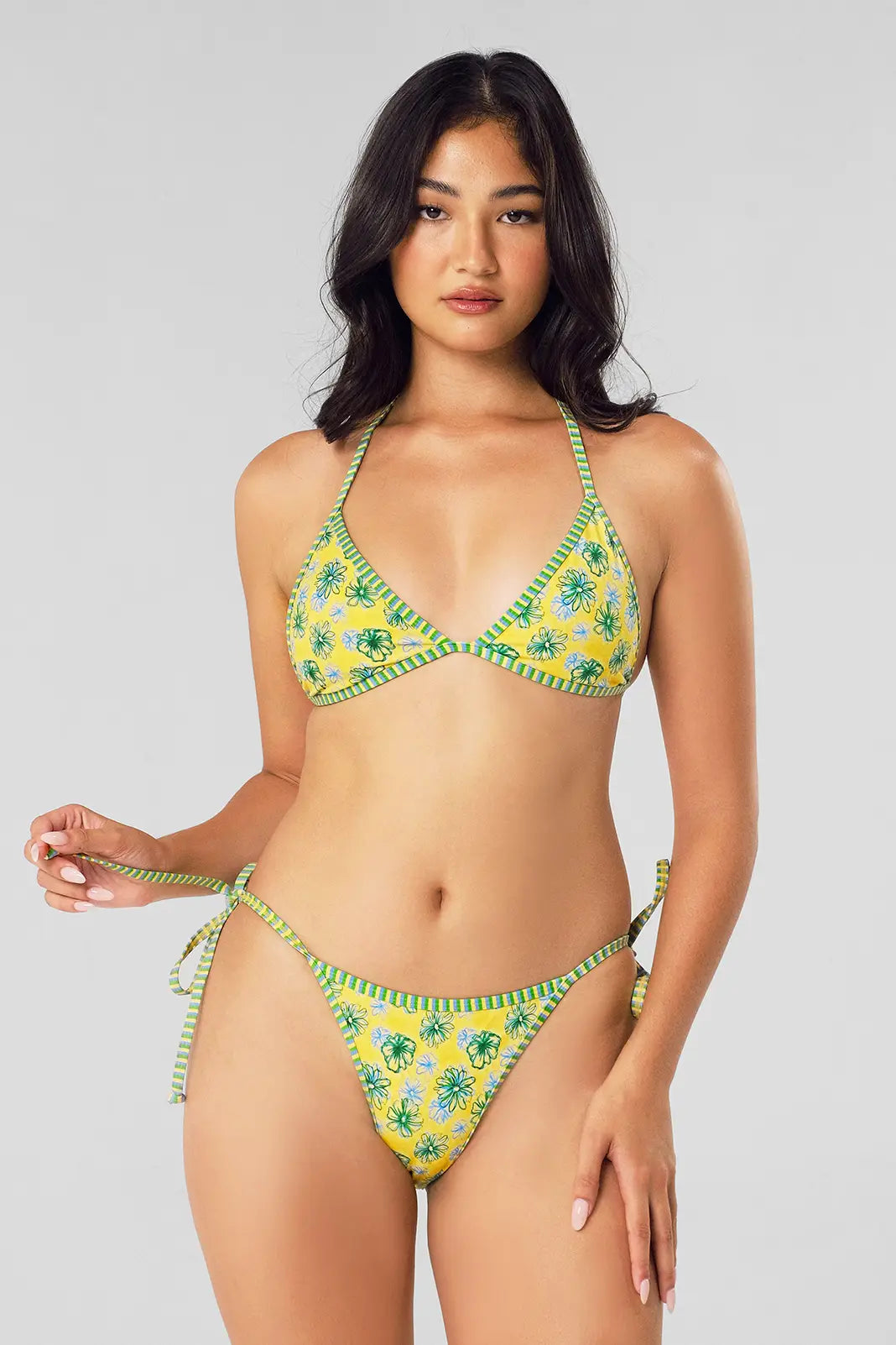 Quinn String Medium Bottoms / Agua Fresca