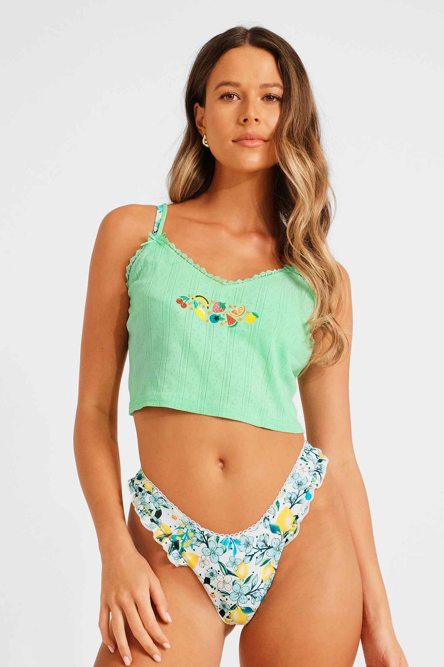 Bambi Pointelle Tank Top / Fruit Parfait