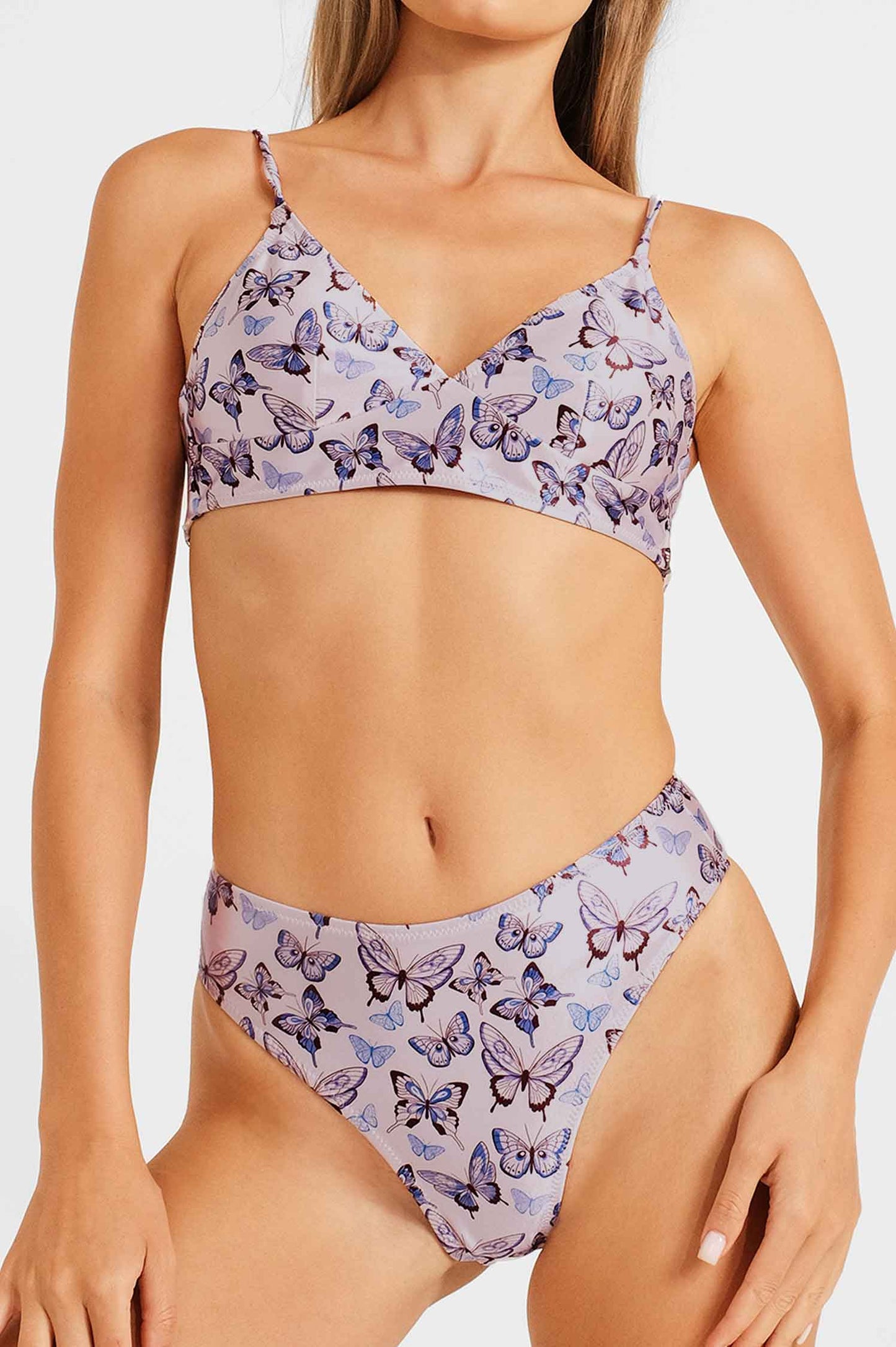 Brooke Bralette Top / Flutter Love Satin FINAL SALE