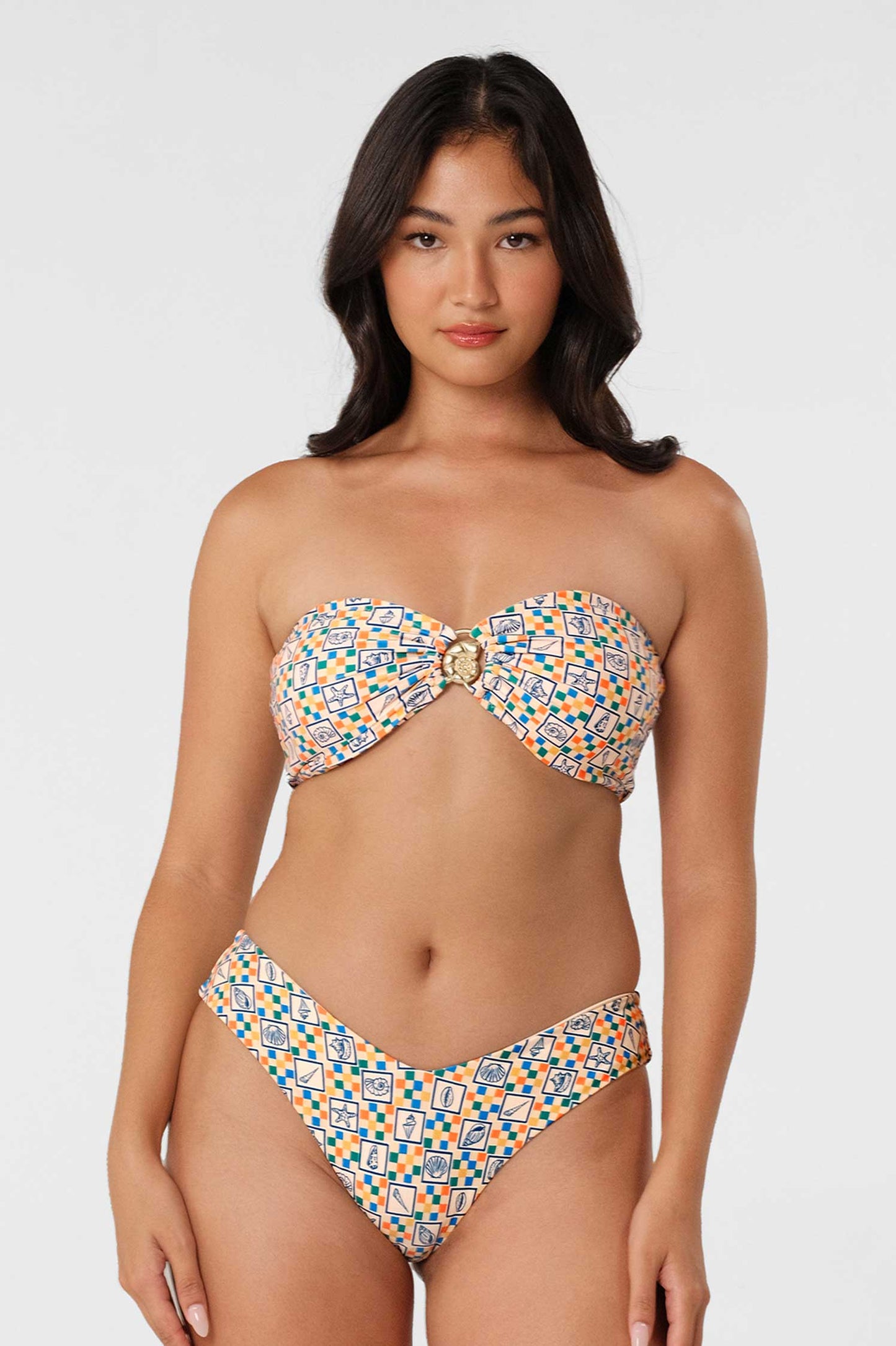 Maie Ruched Medium Bottoms / Conch Crush