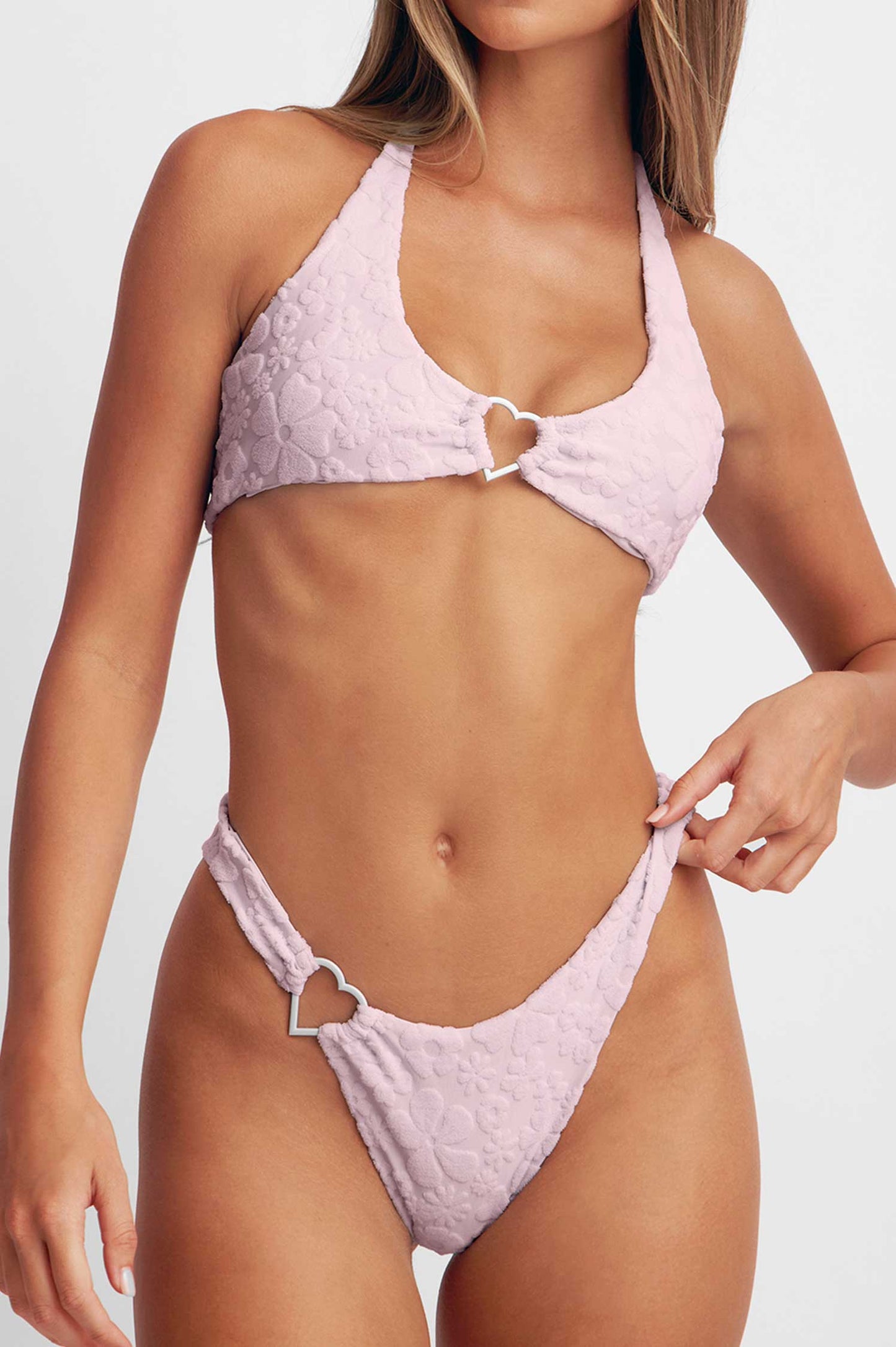 Thea Scoop Neck Top / Ballerina Jacquard