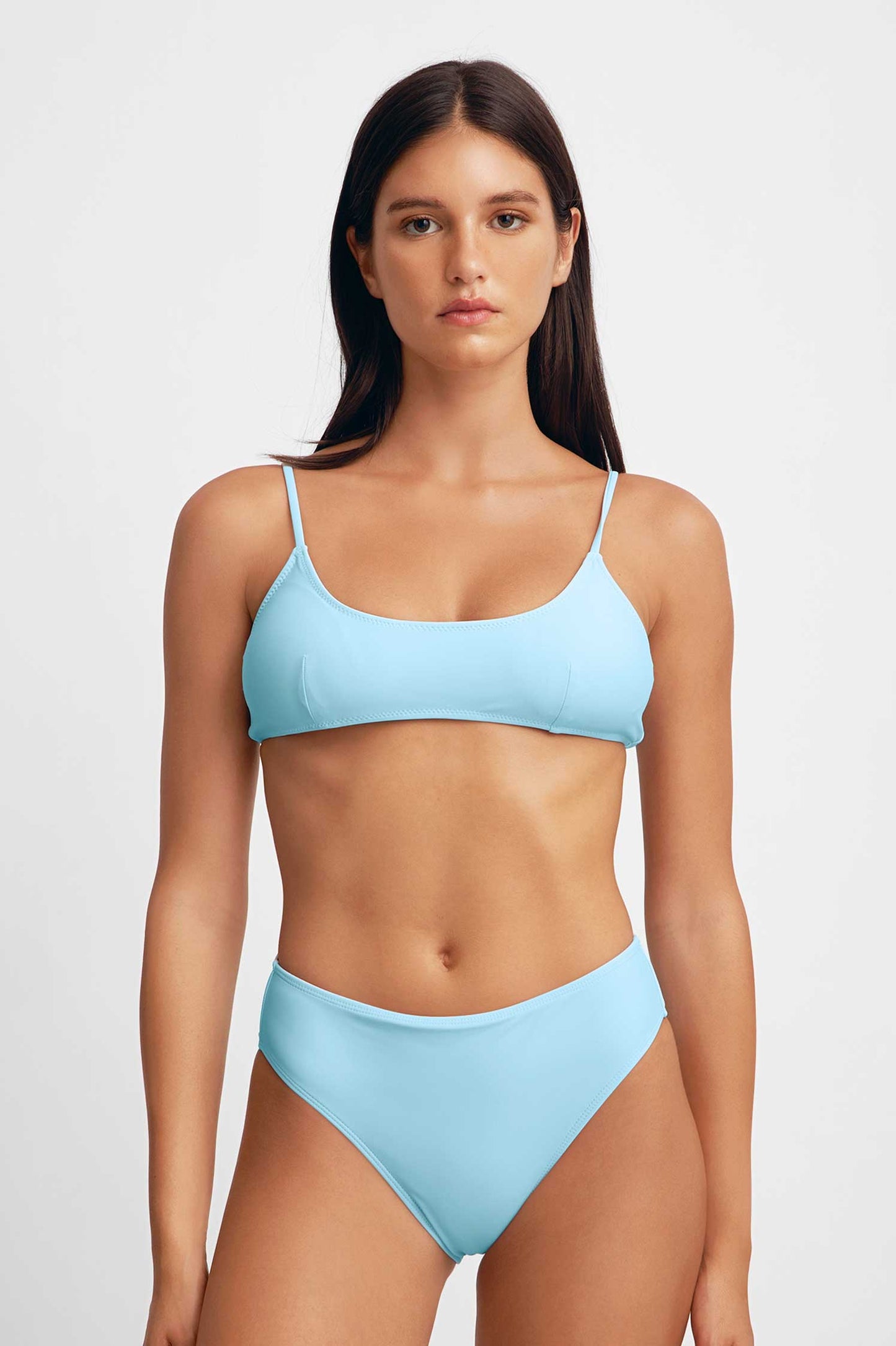 High Waist Bottoms / Arctic Blue