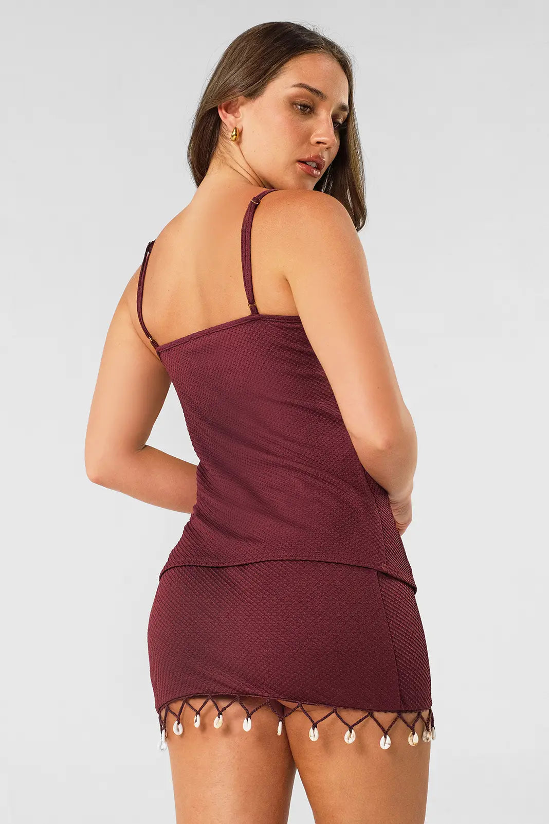 Coleen Mini Skirt / Henna