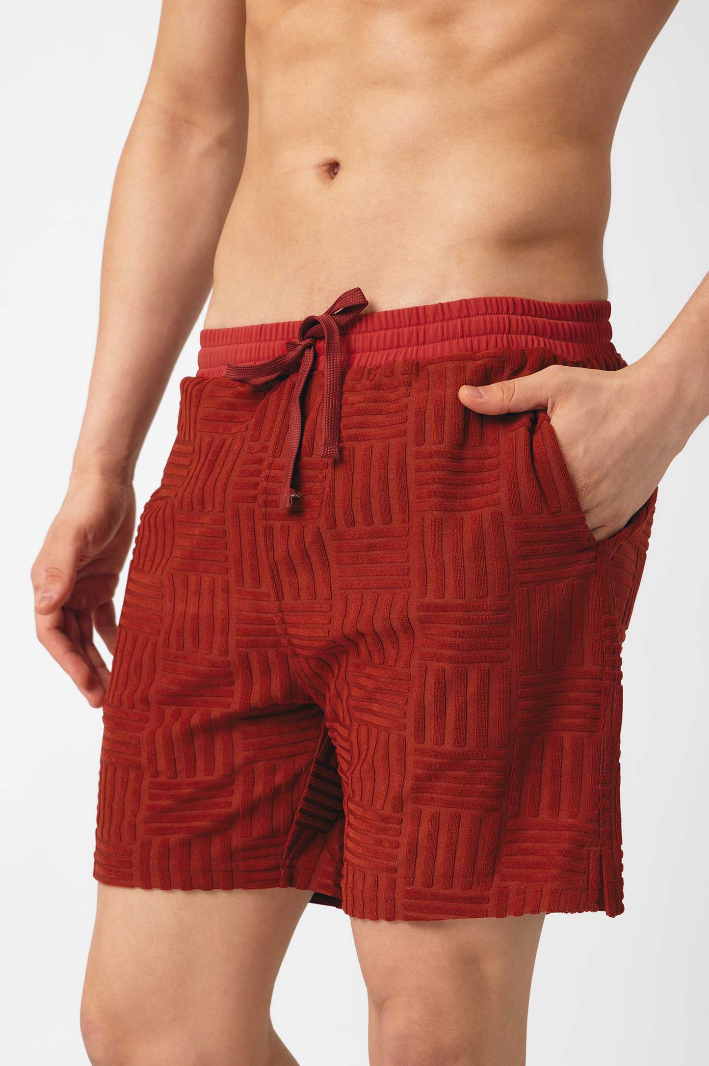 Men's Swim Shorts / Cherry Wine