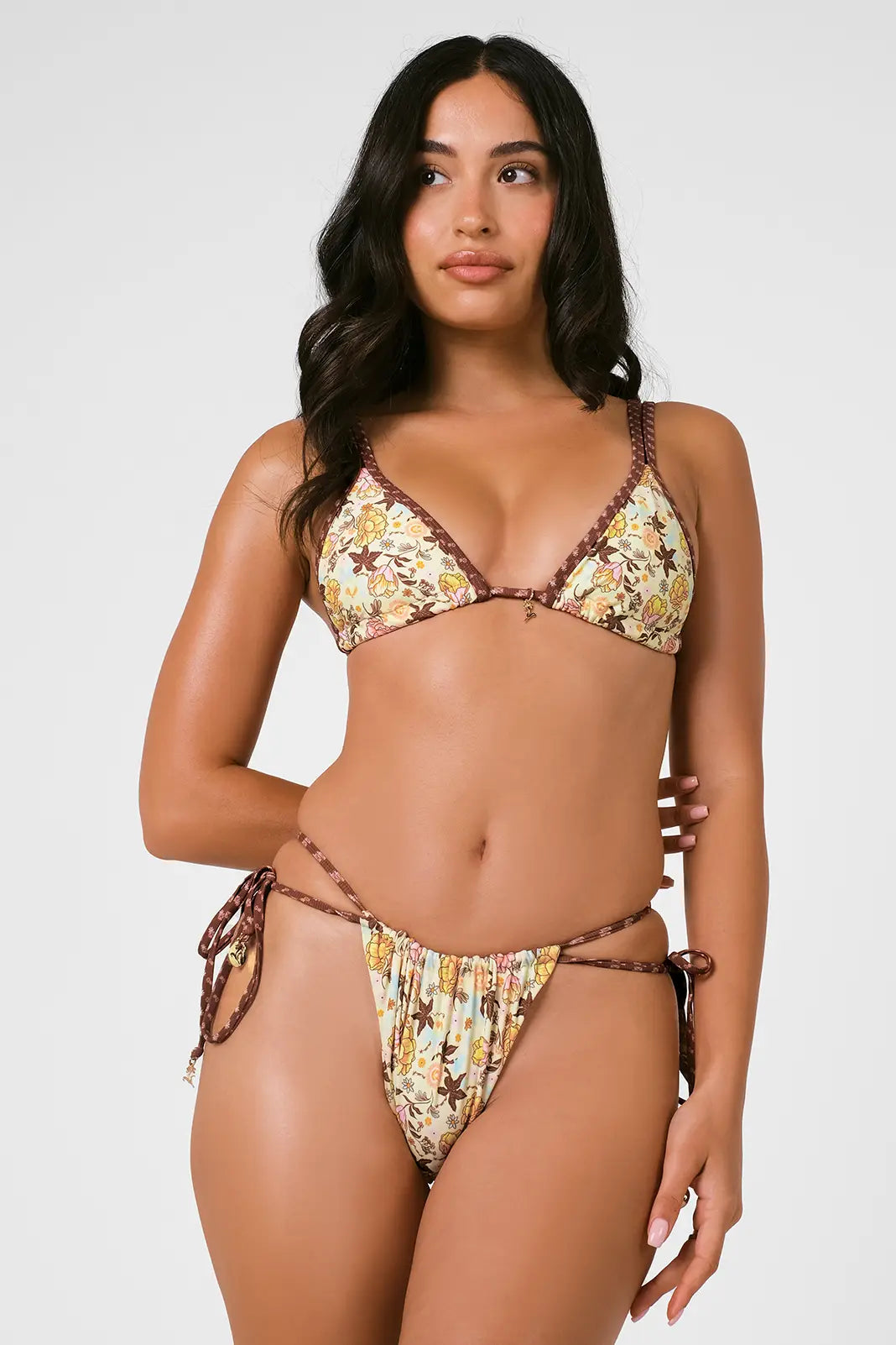 Syd String Adjustable Bottoms / Passiflora