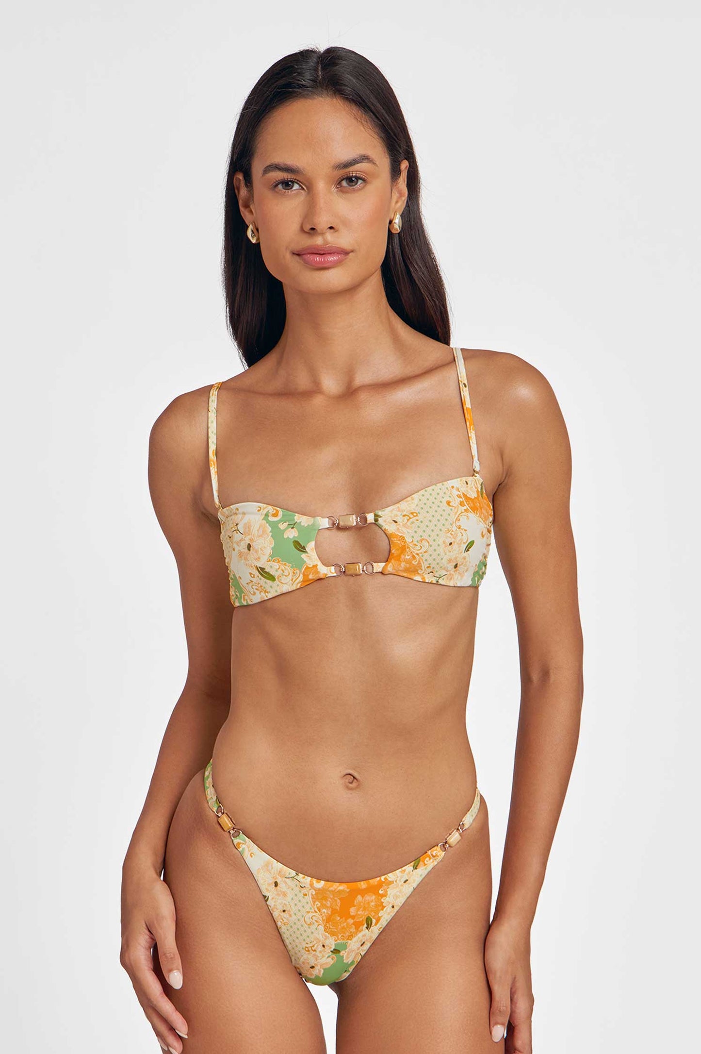 Riri Crystal Detail Cheeky Bottoms / Tres Sirenas