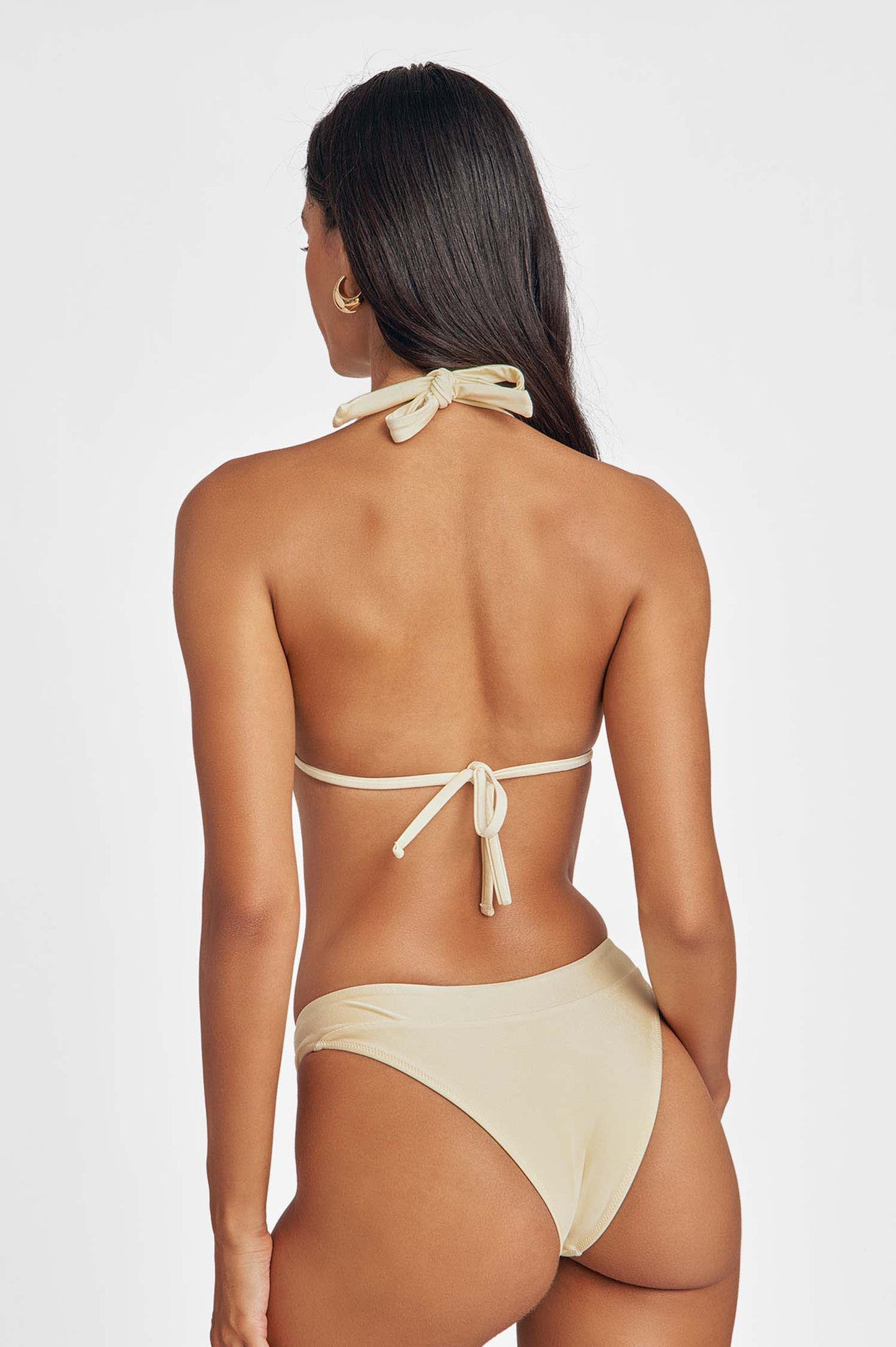 Roan Knotted Triangle Top / Butter Yellow