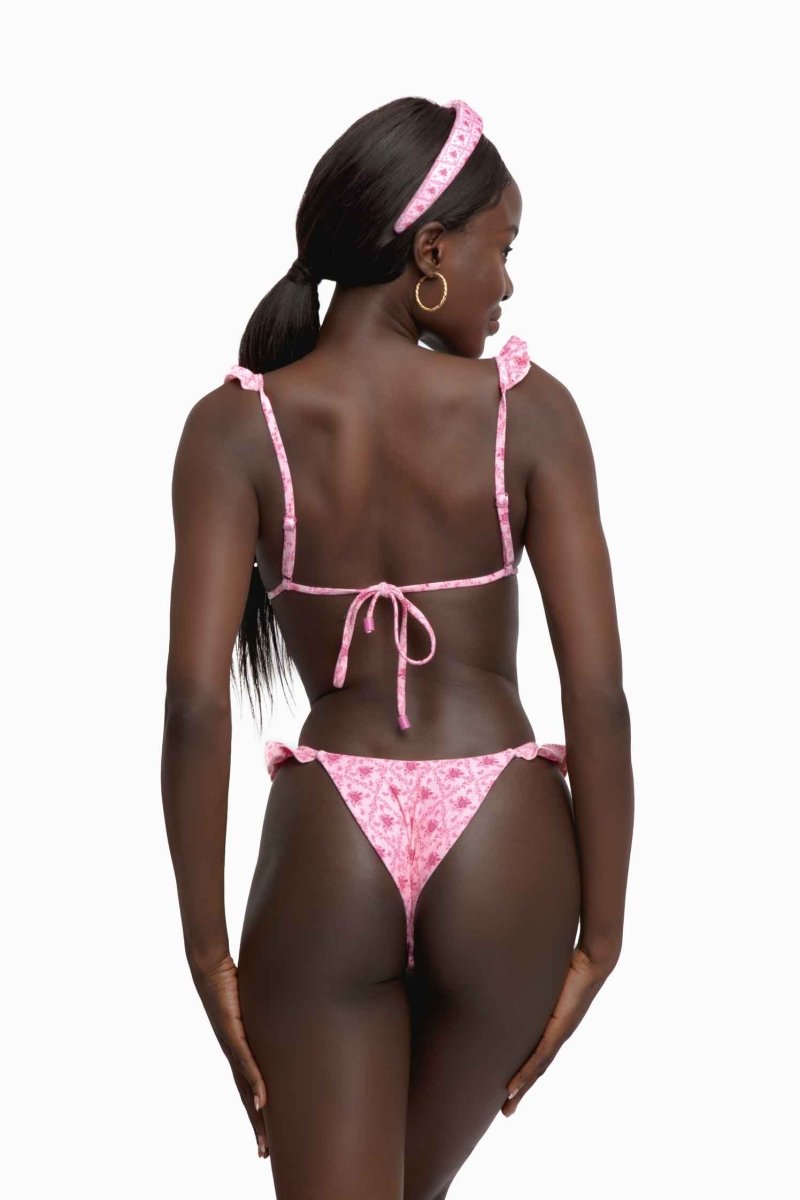 Tessa Ruffled Cheeky Bottoms / Blushing FINAL SALE