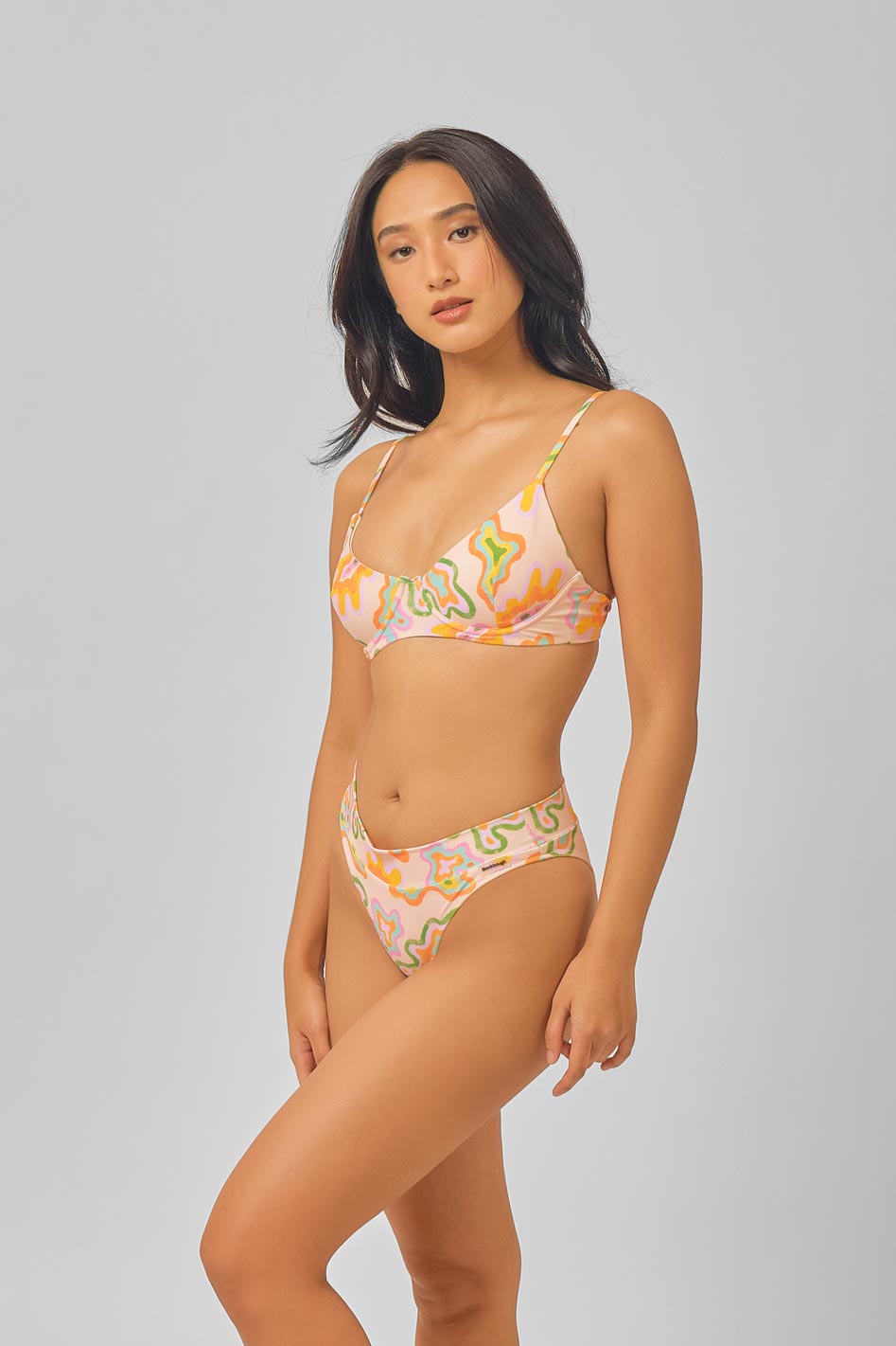 Stassy Cheeky Bottoms / Blue Splash FINAL SALE