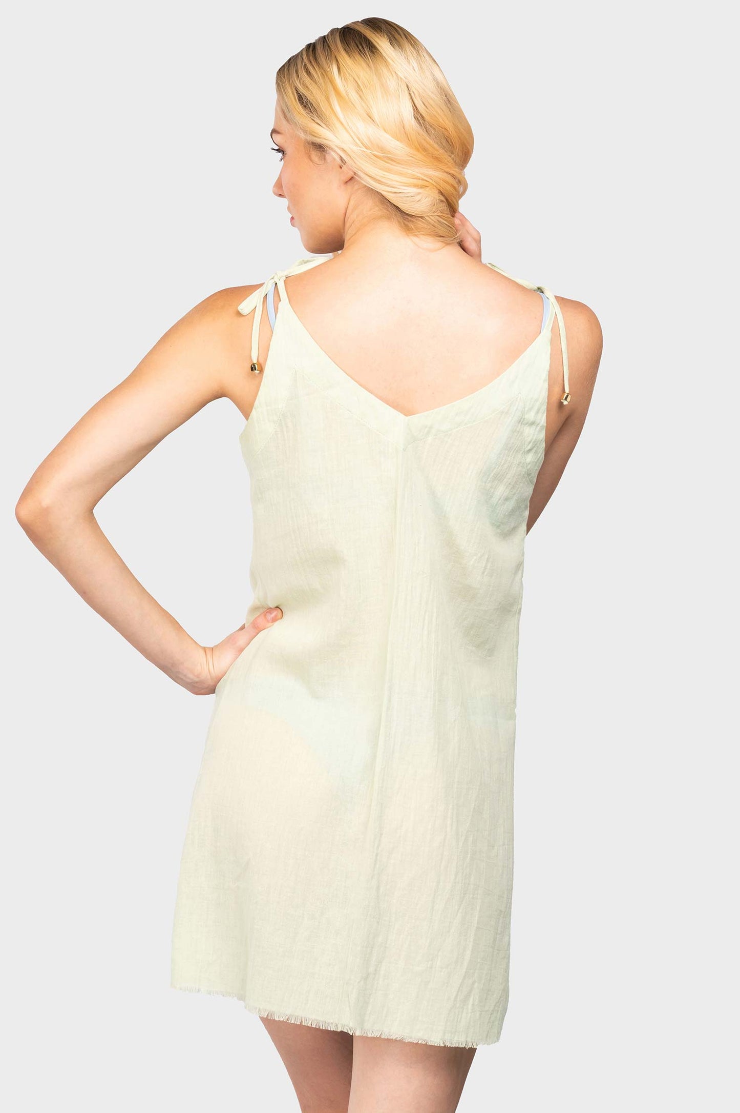 Ellie Linen Dress / Matcha FINAL SALE