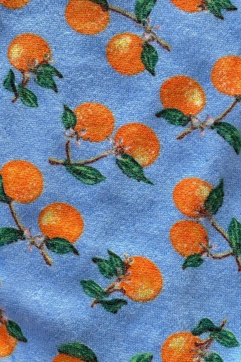 Ava High Waist Medium Bottoms / Citrus Sky Terry FINAL SALE