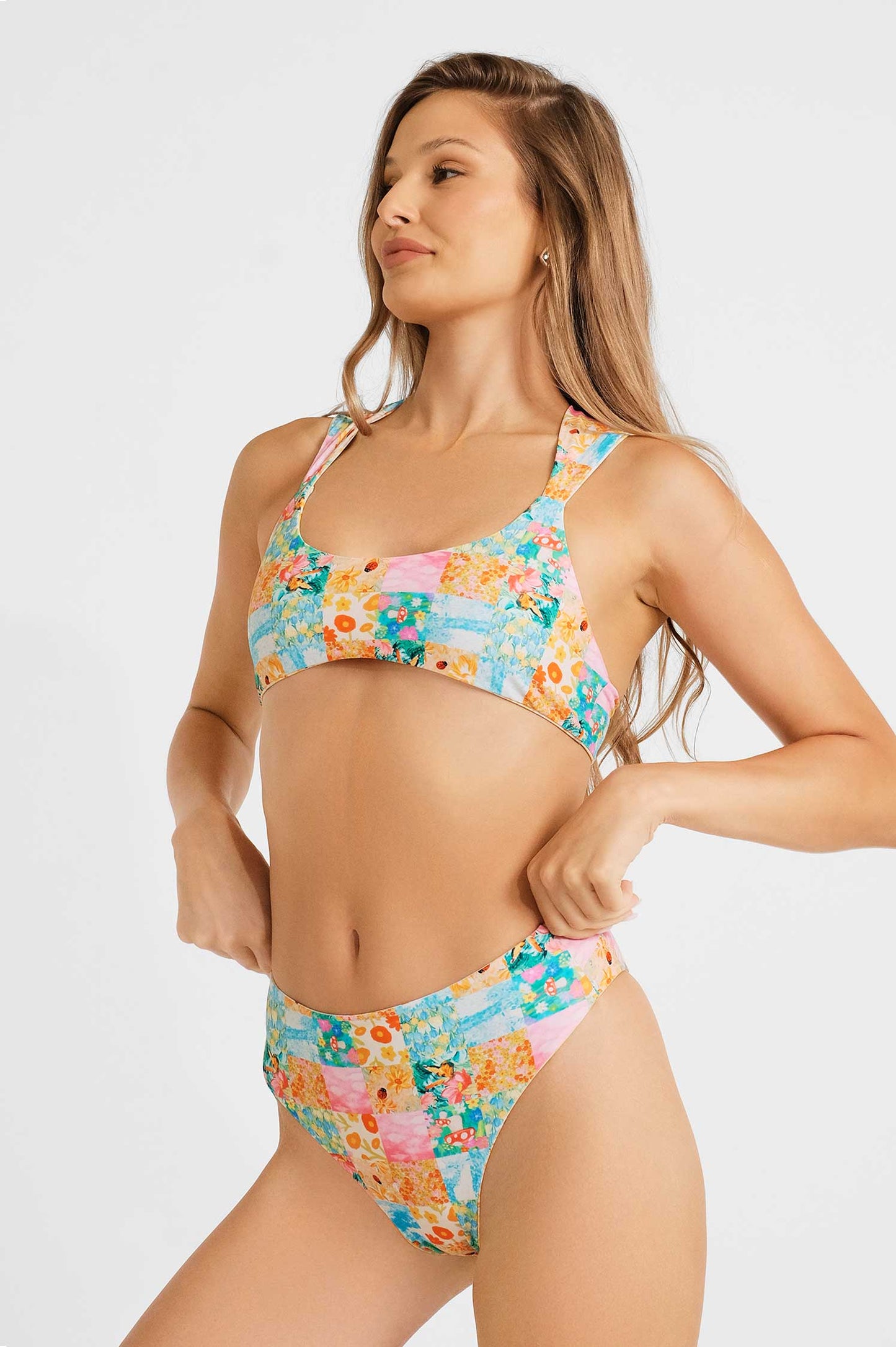 Ashley High Waist Reversible Bottoms / Love Bug FINAL SALE