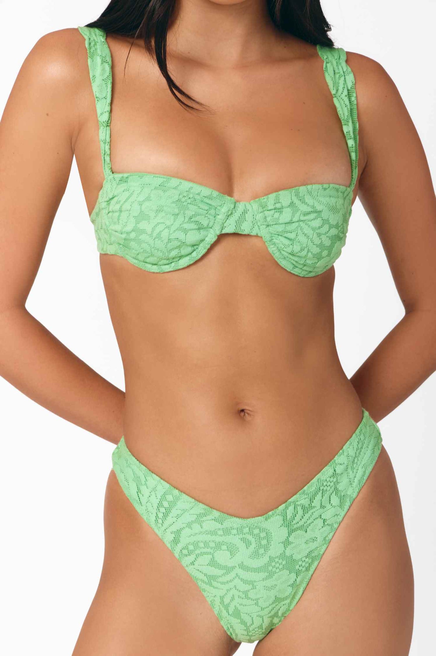 Milena Ruched Underwire Top / Sea Nymph