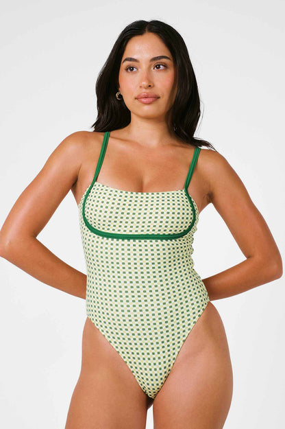 Heidi Square Neck One Piece / Fairway Terry