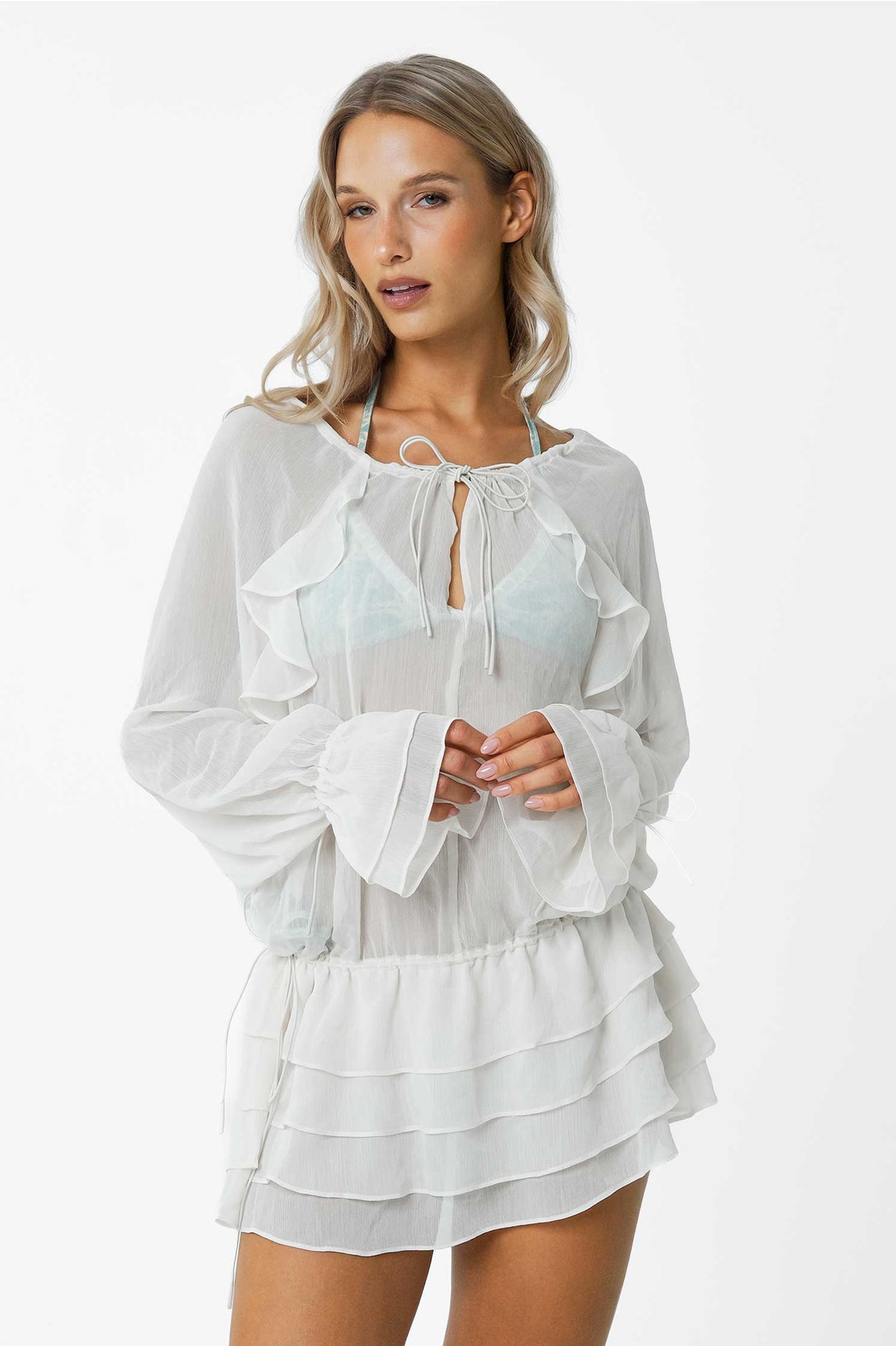 Tisha Cover Up / Chiffon Cream