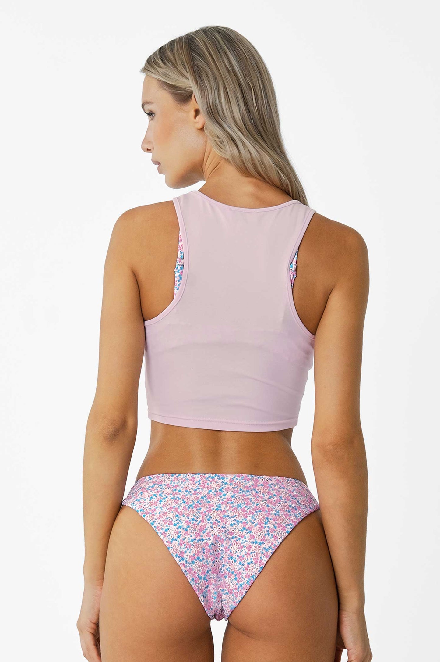 Karlie Beaded Tank Top / Baby Pink