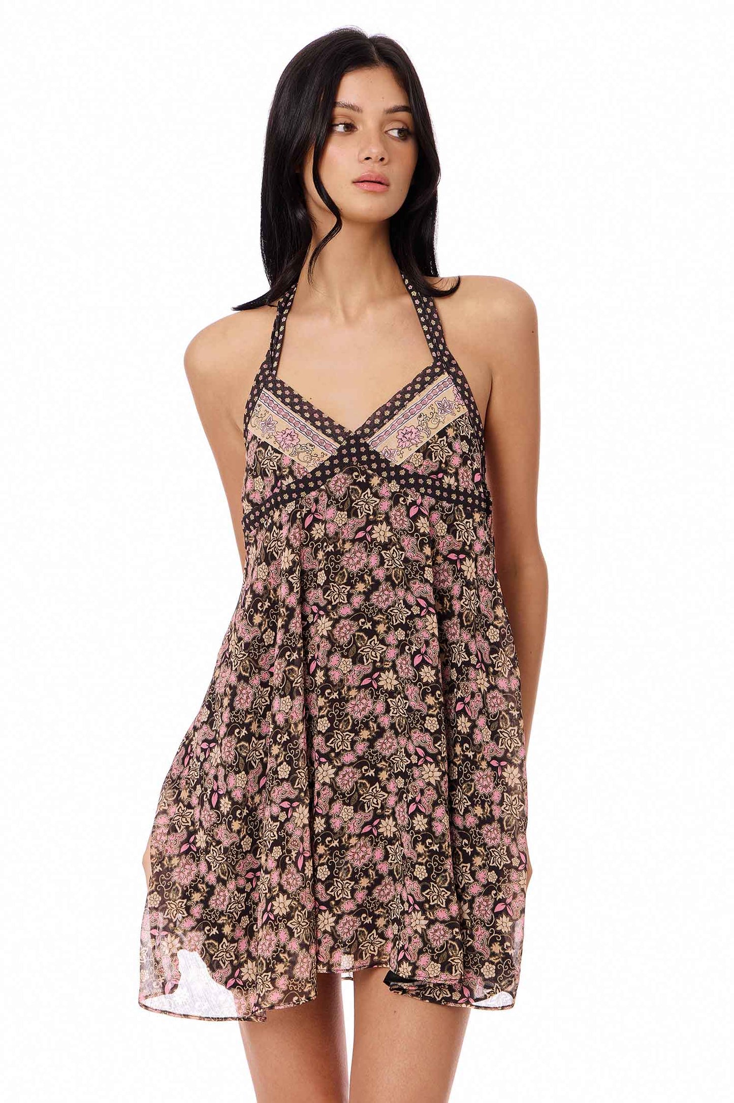 Lilou Halter Mini Dress / Eros