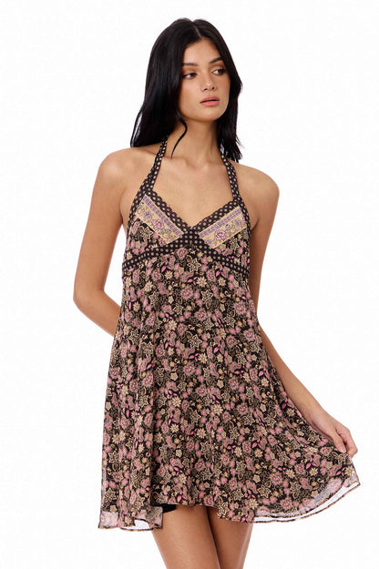 Lilou Halter Mini Dress / Eros