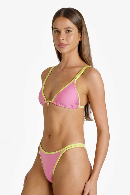Minna Double Strap Triangle Top / Guava Swirl