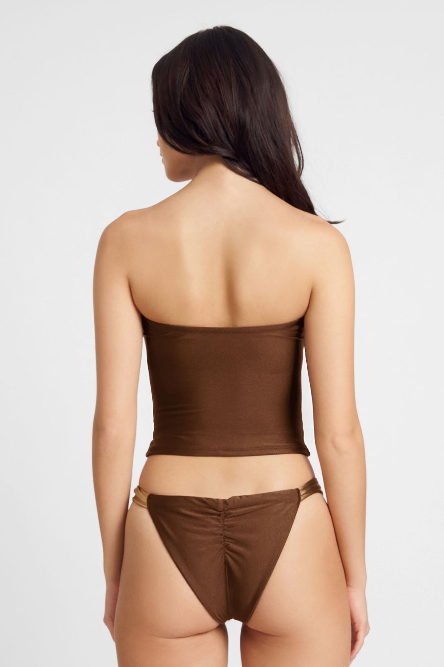 Giana Ruched Cheeky Bottoms / Tiramisu