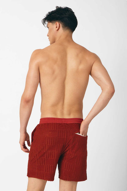 Men's Swim Shorts / Cherry Wine