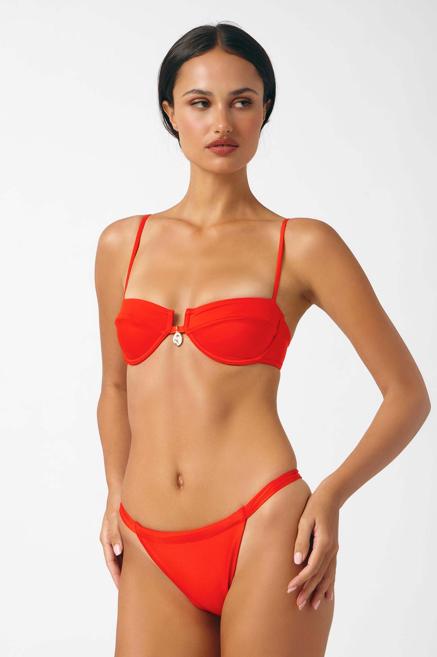 Simone Underwire Top / Red Hot Gloss