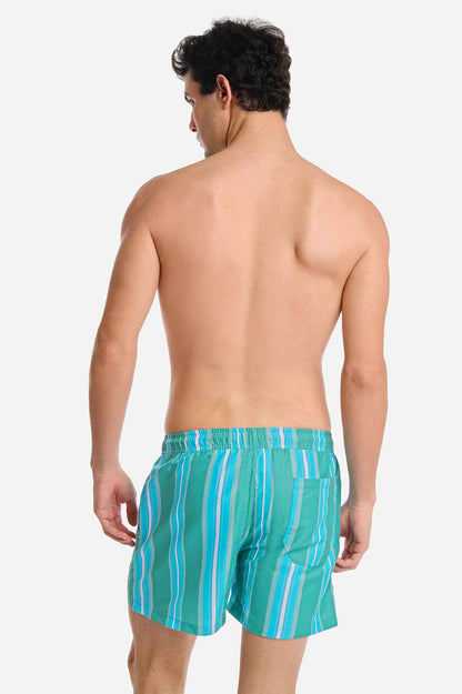Men's Board Shorts / Good Catch Stripe