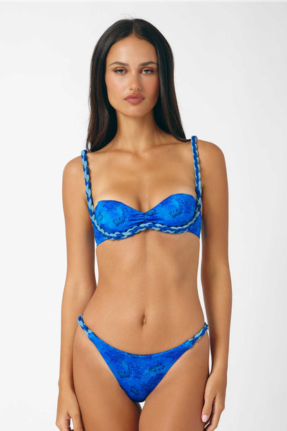 Katya Rope Underwire Top / Reef Blue