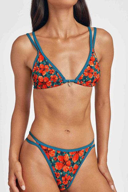 Minna Split Side-Strap Medium Bottoms / Paradise Blooms