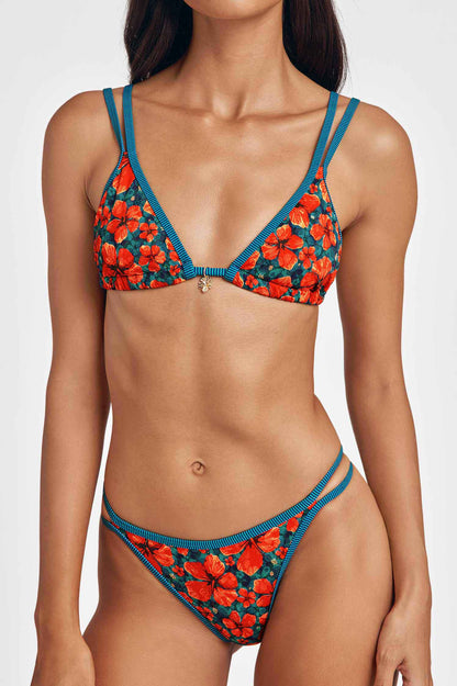 Minna Split Side-Strap Medium Bottoms / Paradise Blooms