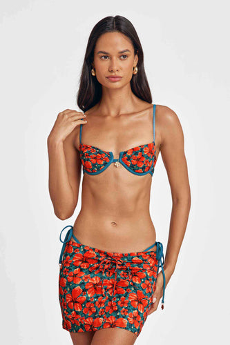 Paloma Mini Skirt / Paradise Blooms