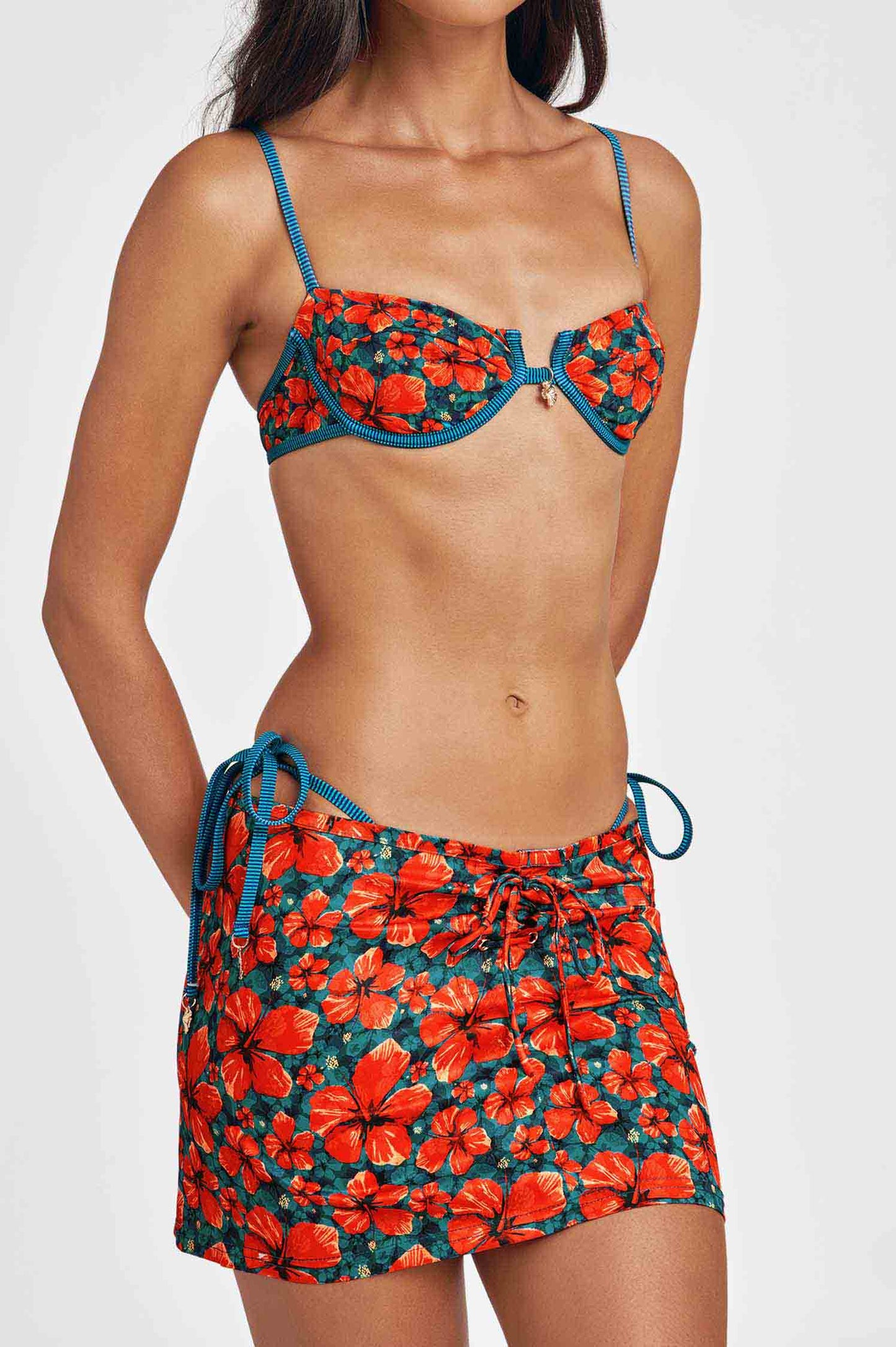 Paloma Mini Skirt / Paradise Blooms