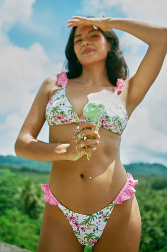 Tessa Ruffled Triangle Top / Coco Frio