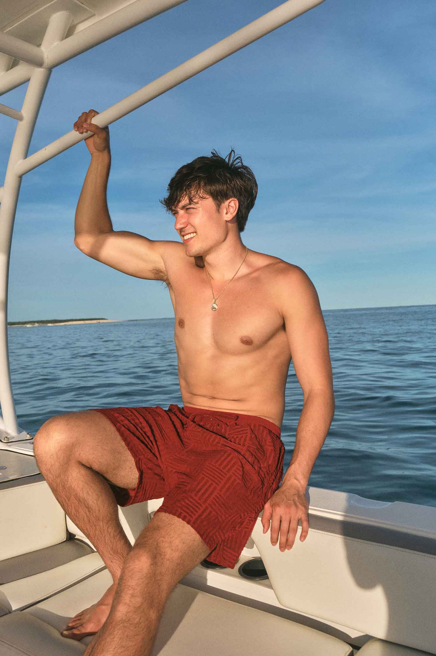 Men's Swim Shorts / Cherry Wine