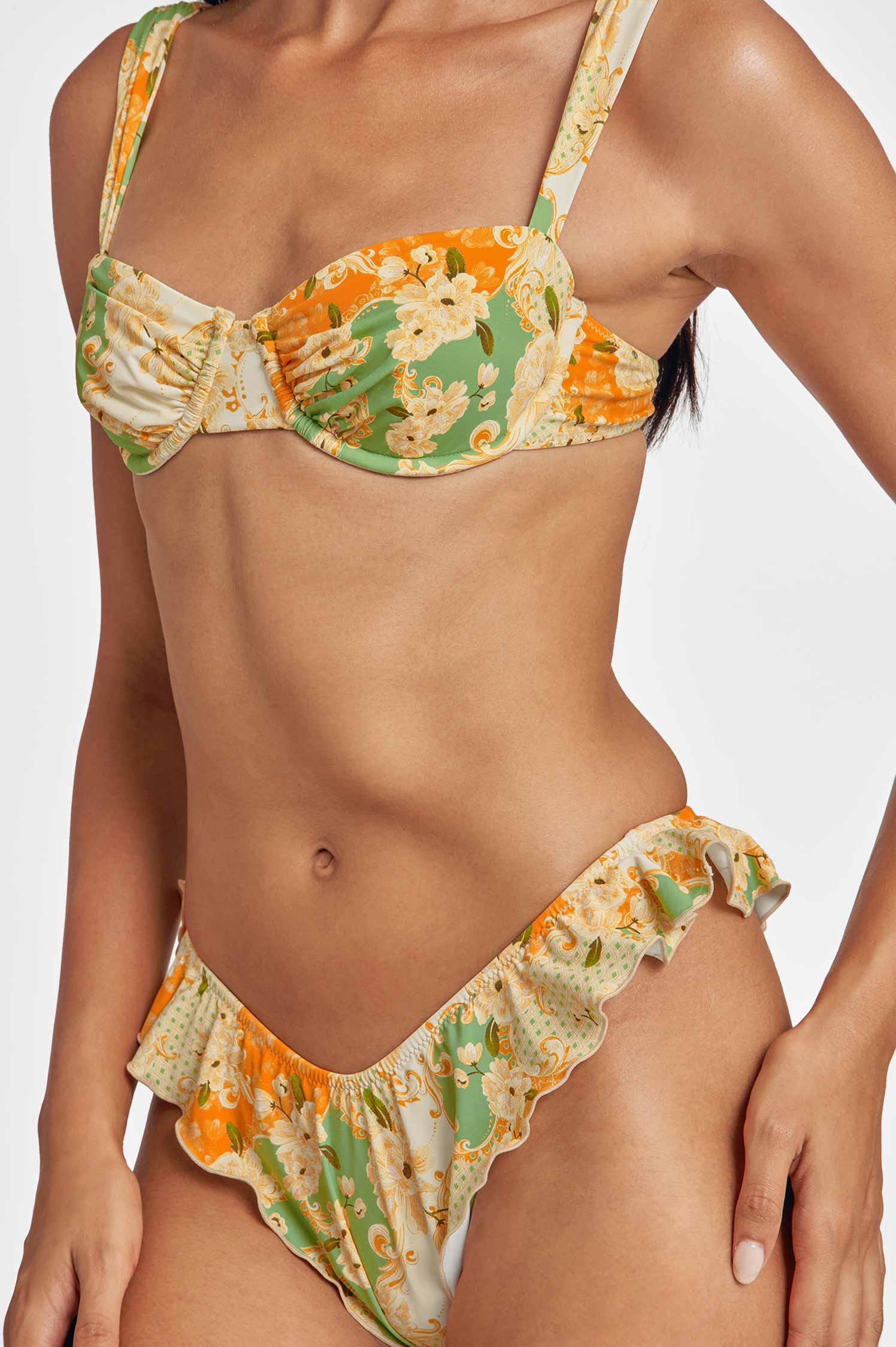 Elsie Ruffled Cheeky Bottoms / Tres Sirenas