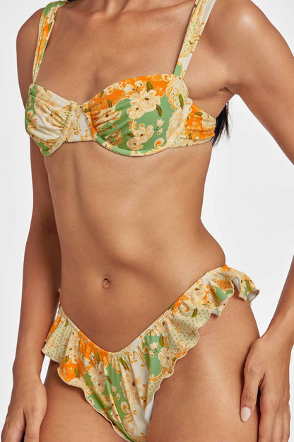 Claire Ruched Underwire Top / Tres Sirenas