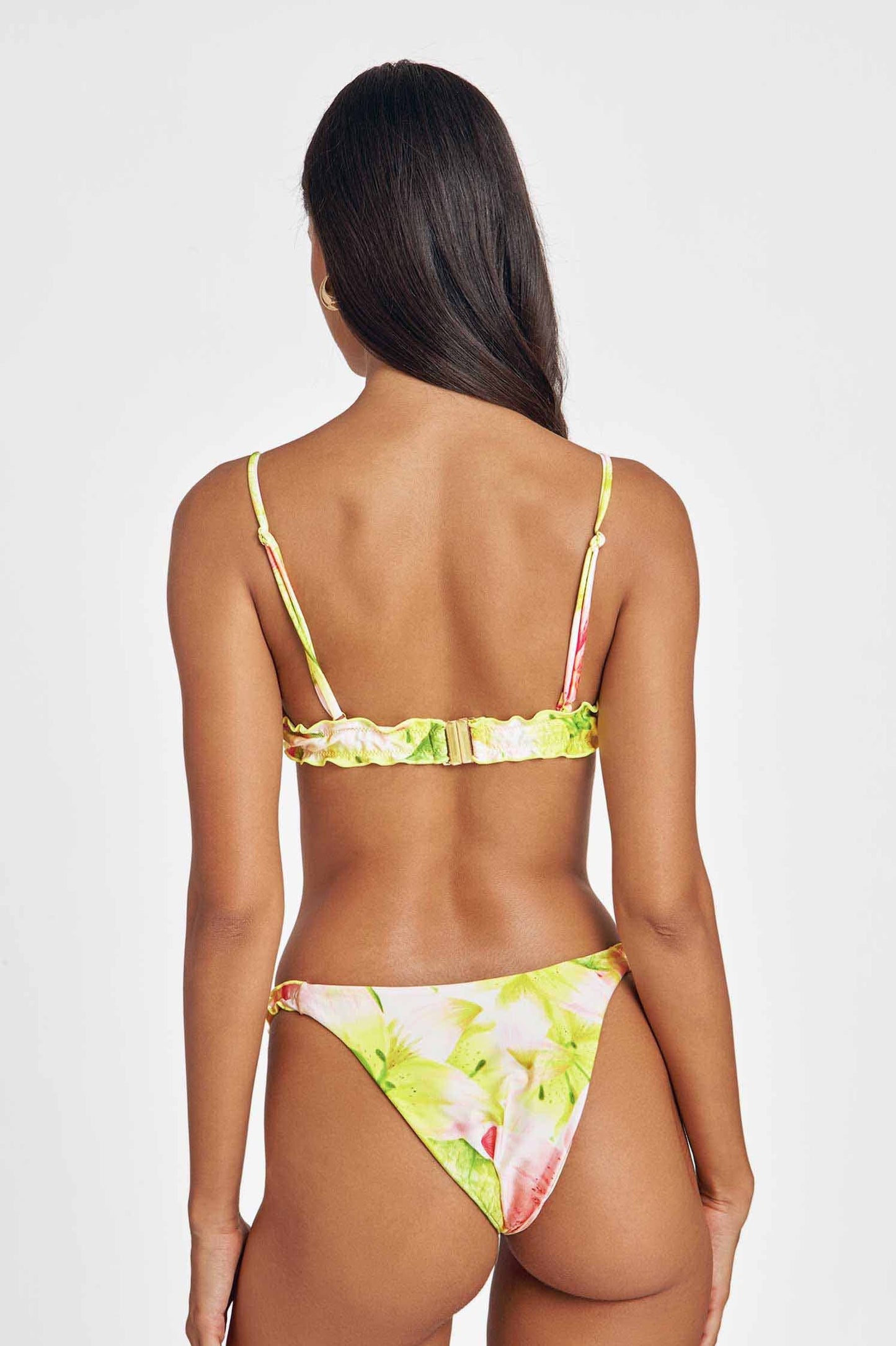 Darby Frilled Bralette Top / Aruba