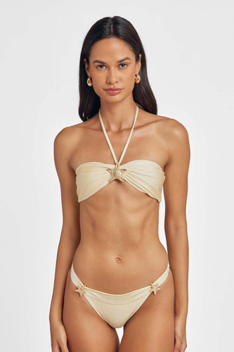 Ariel Tie-Back Top / Butter Yellow