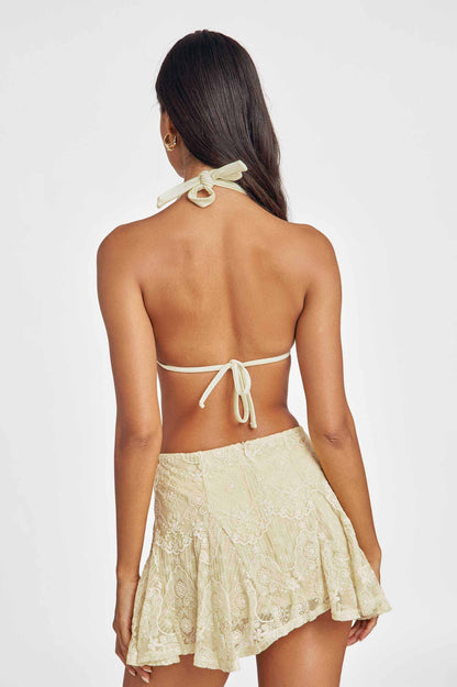 Suki Ruffled Skirt / Butter Yellow