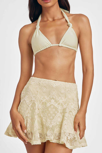 Suki Ruffled Skirt / Butter Yellow