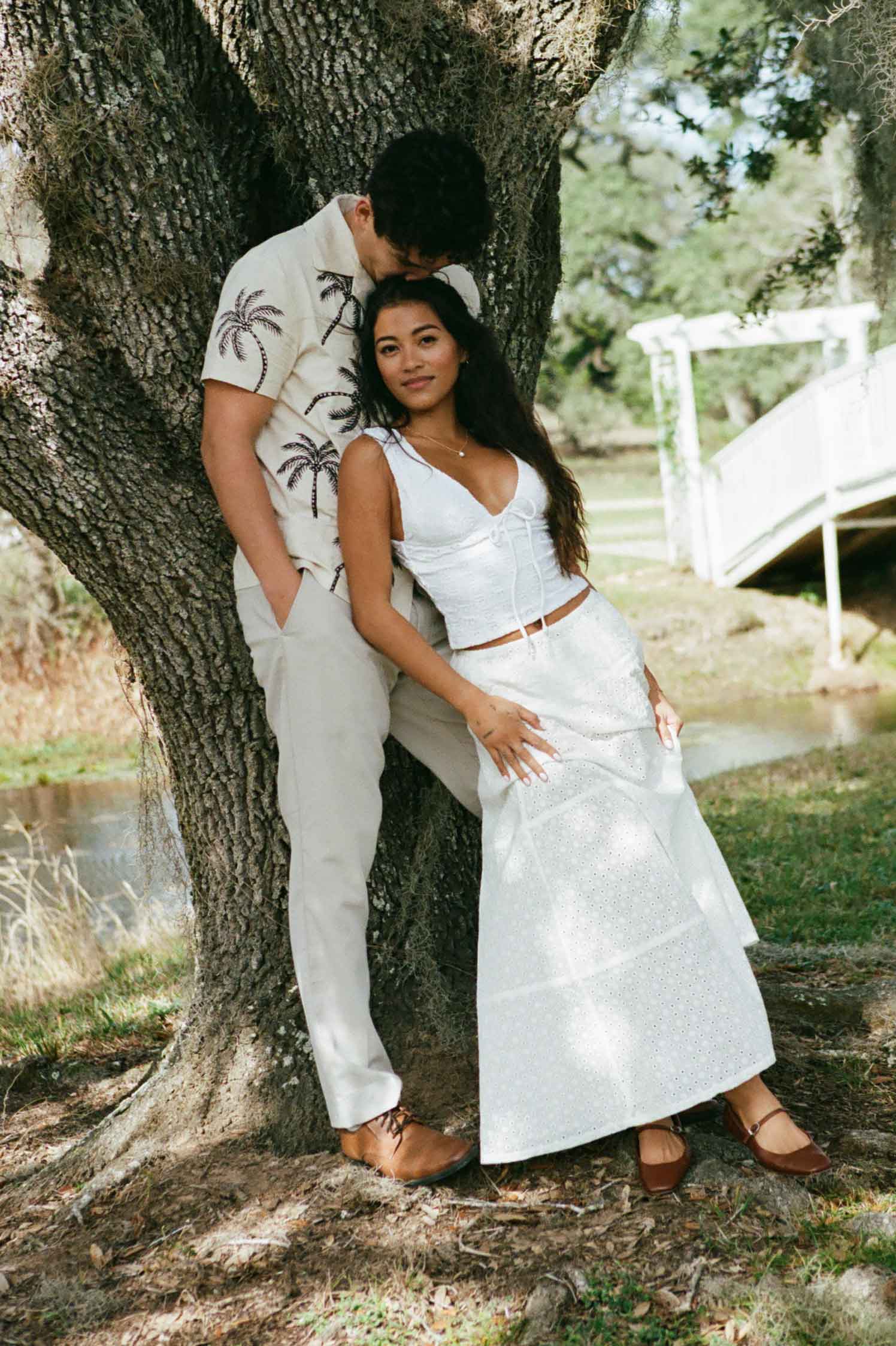 Donna Maxi Skirt / White Eyelet