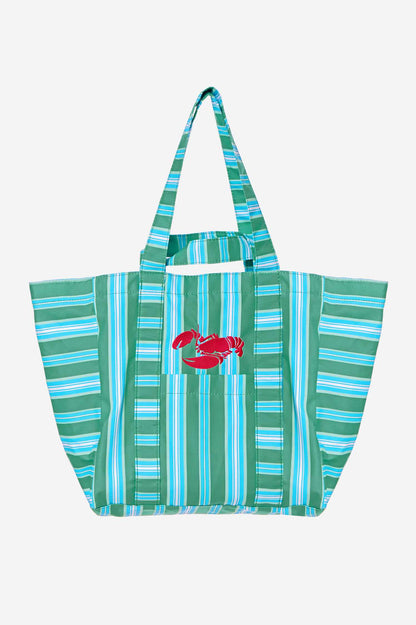 Market Tote Bag / Good Catch Stripe