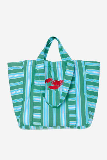Market Tote Bag / Good Catch Stripe