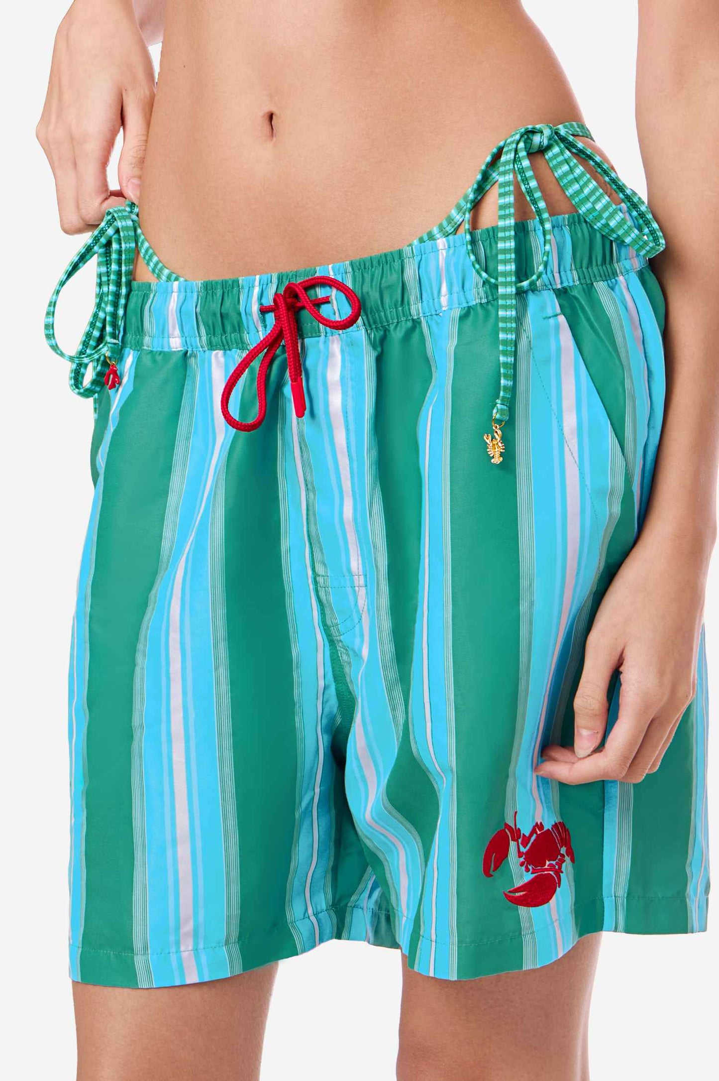 Men's Board Shorts / Good Catch Stripe