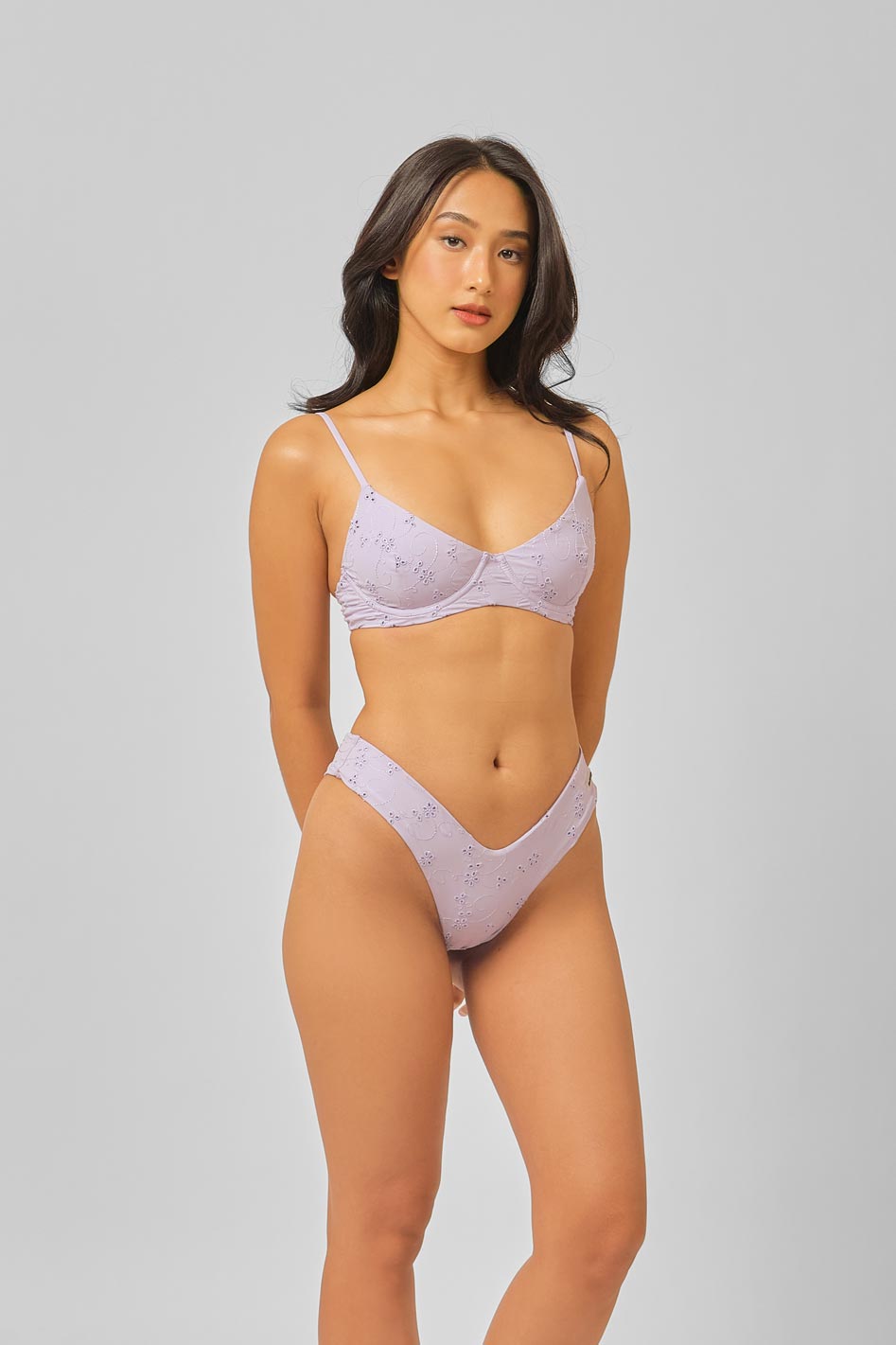 Willow Underwire Top / Lavender Eyelet FINAL SALE