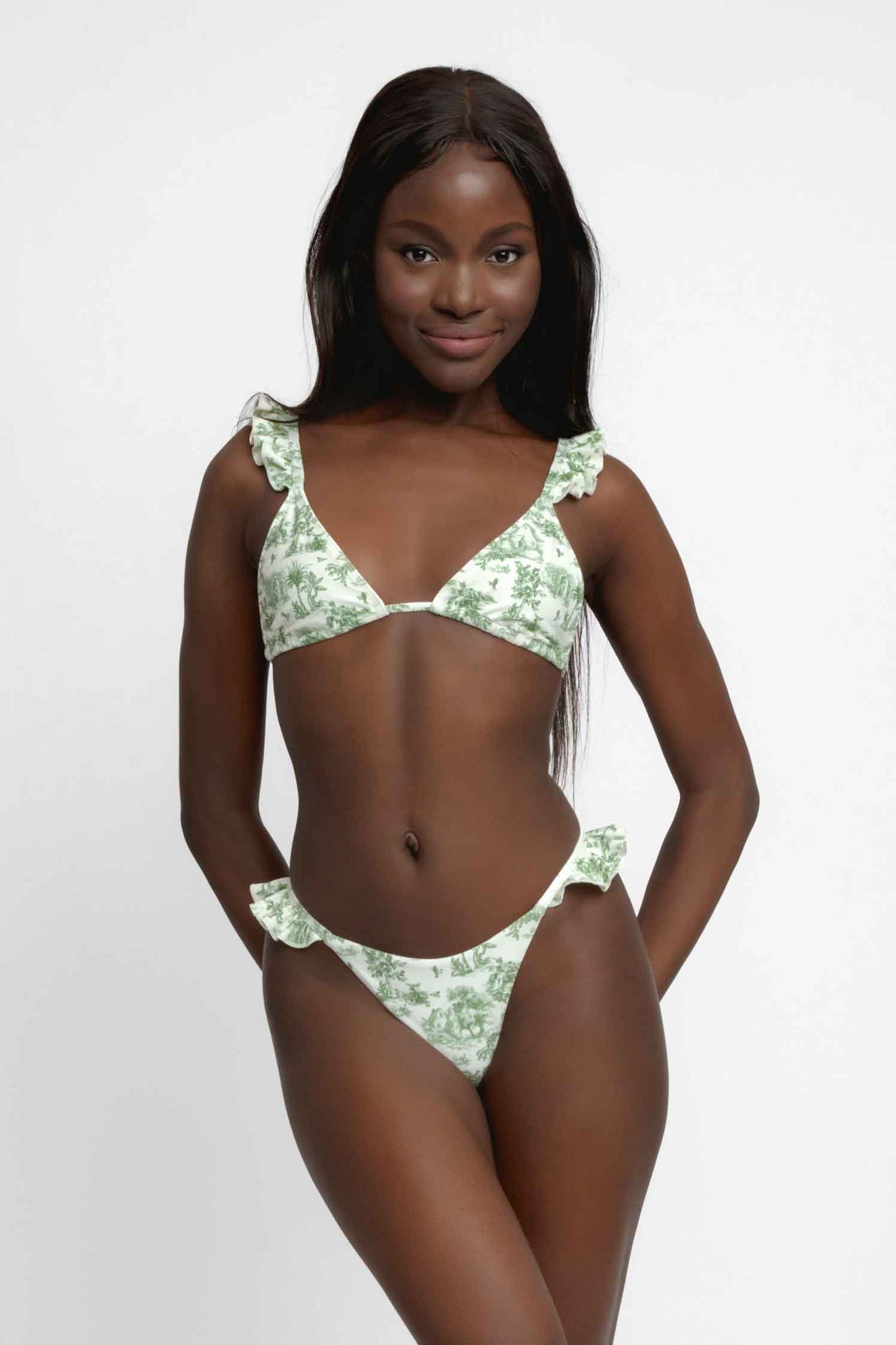 Tessa Ruffled Triangle Top / Cottage FINAL SALE