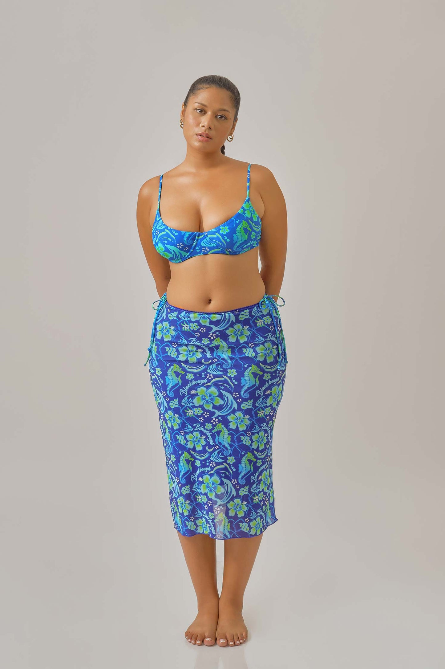 Dev Midi Skirt / Electric Beach
