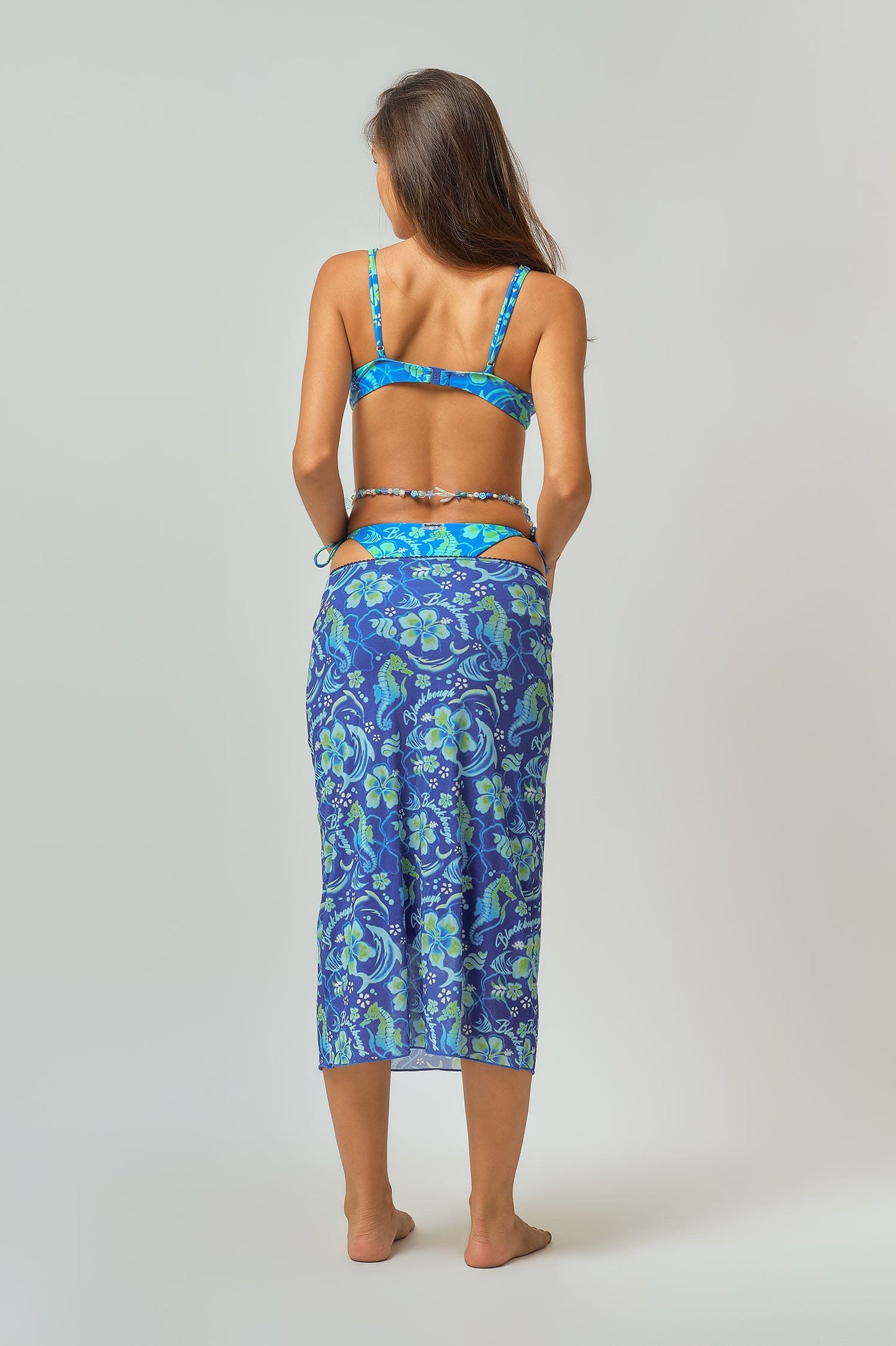 Dev Midi Skirt / Electric Beach