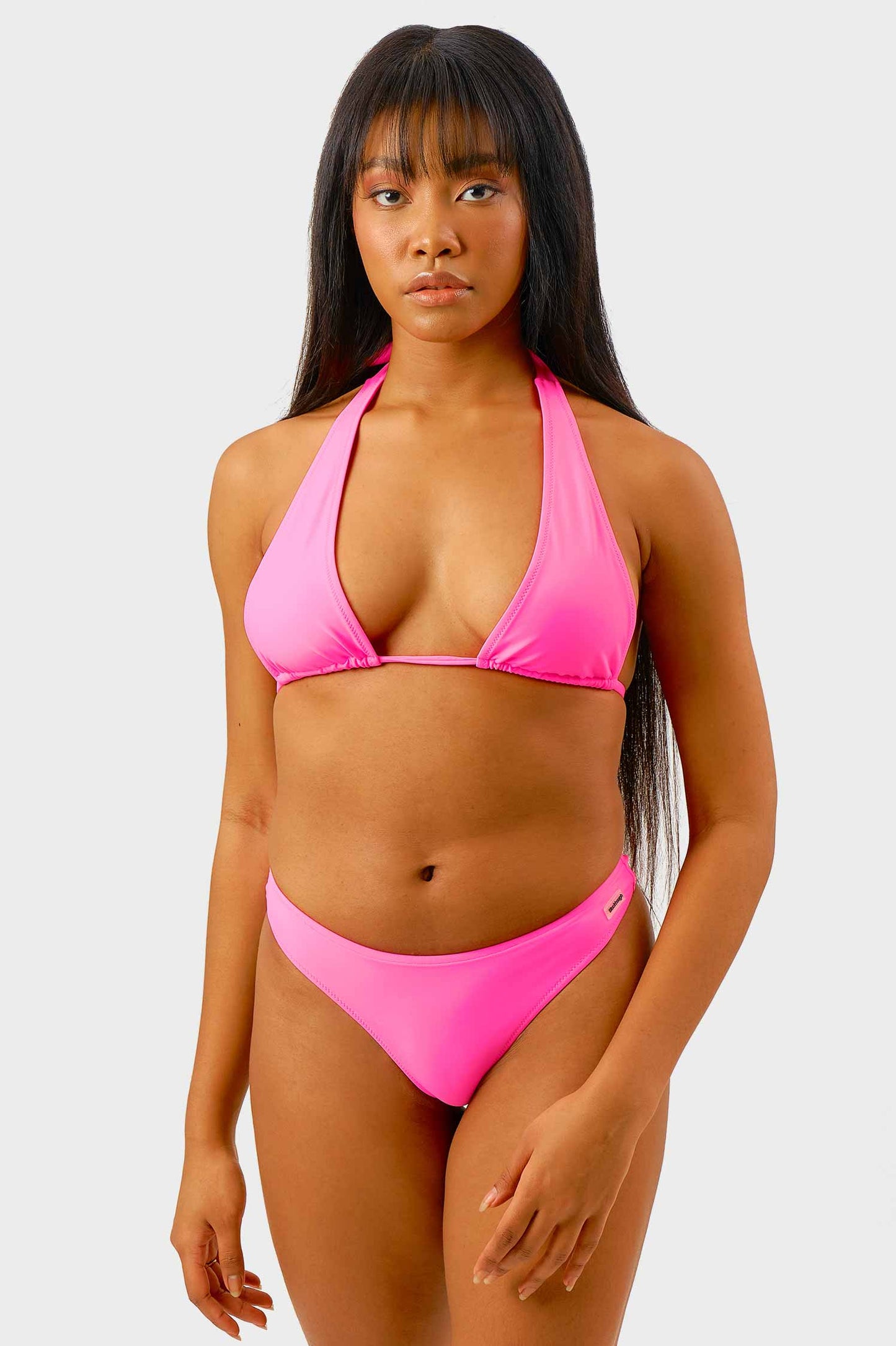 Billie Halterneck Top / Hot Pink FINAL SALE