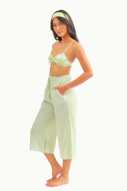 Aya Linen Pants / Matcha FINAL SALE